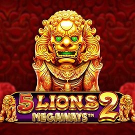 5 Lions Megaways 2 slot visual from Pragmatic Play available on lirasspins.pl