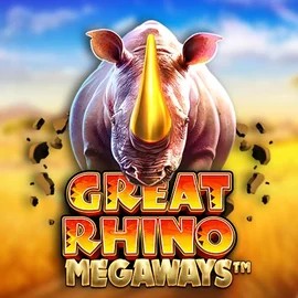 Great Rhino Megaways online game logo by Pragmatic Play on lirasspins.pl